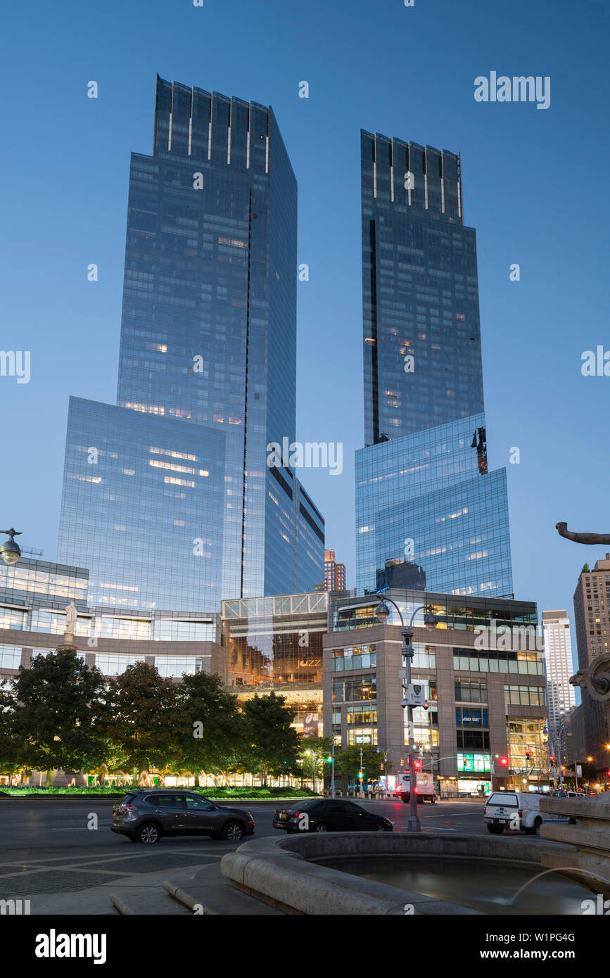 Time Warner Center, Columbus Circle Manhattan, New York, New York, Stati Uniti d'America Foto Stock