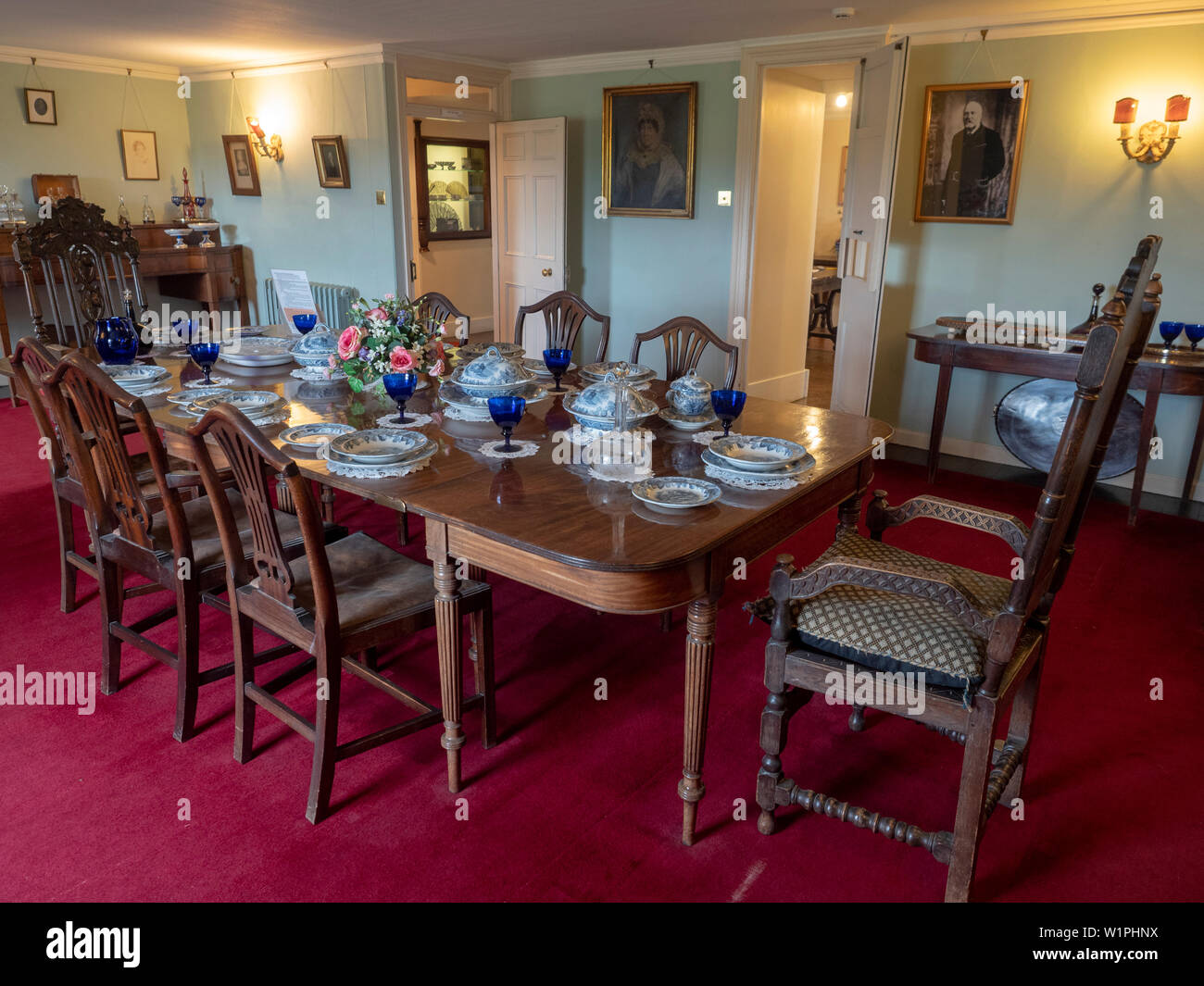 Camera in casa di Skaill sulla Orkney Islands of Scotland Foto Stock