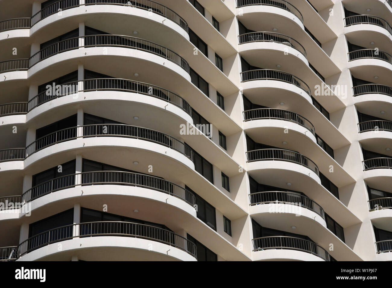 Fondo di architettura - generico edificio di appartamenti in Gold Coast, Australia Foto Stock