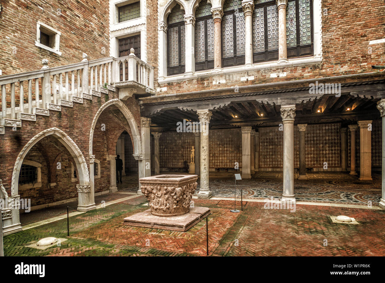 Giogio Galleria Franchetti alla Ca d Oro, Patio, Venedig, Venezia, Venezia, Italia, Europa Foto Stock