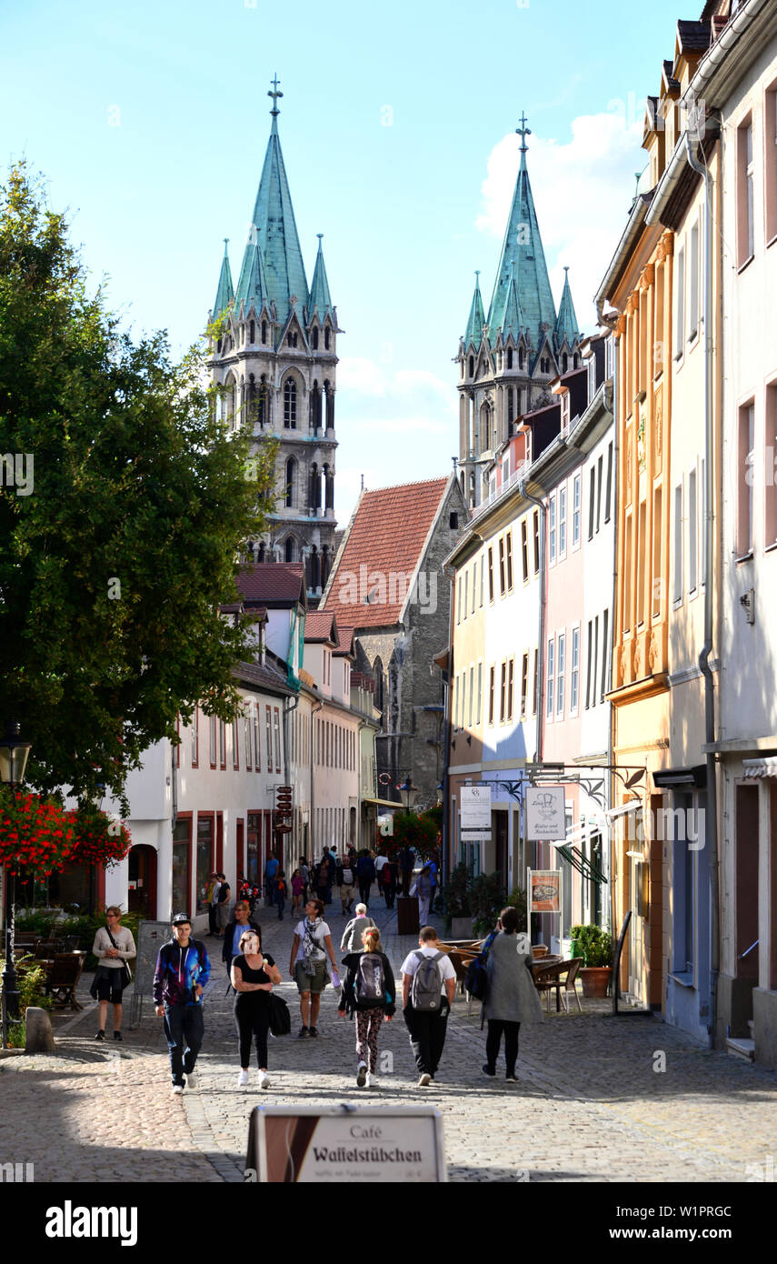 Patrimonio mondiale UNESCO Cattedrale di San Pietro e Paolo, Naumburg, Sassonia-Anhalt, Eastgermany, Germania Foto Stock