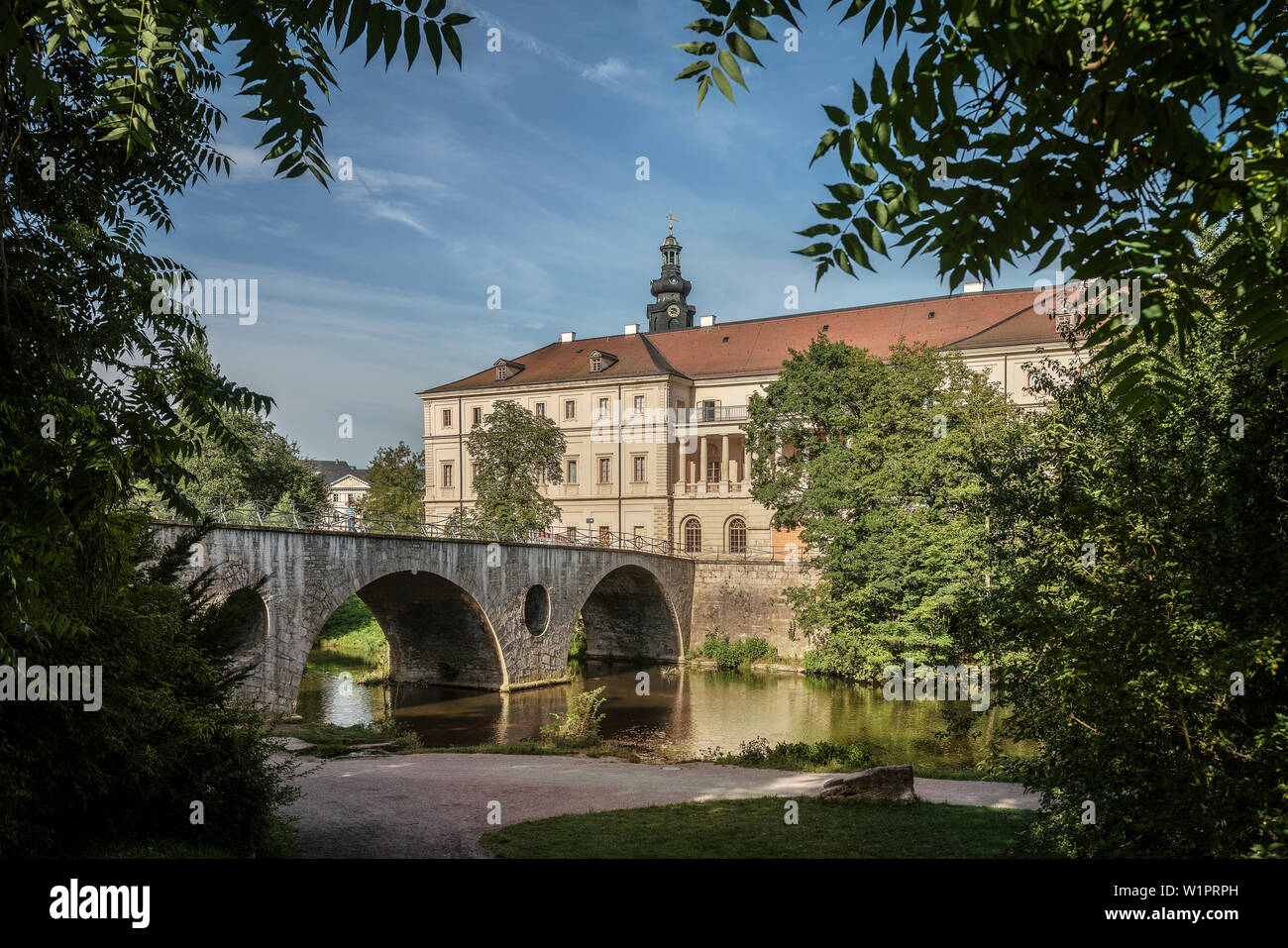 Patrimonio Mondiale UNESCO classica, Weimar città castello, Turingia, Germania Foto Stock