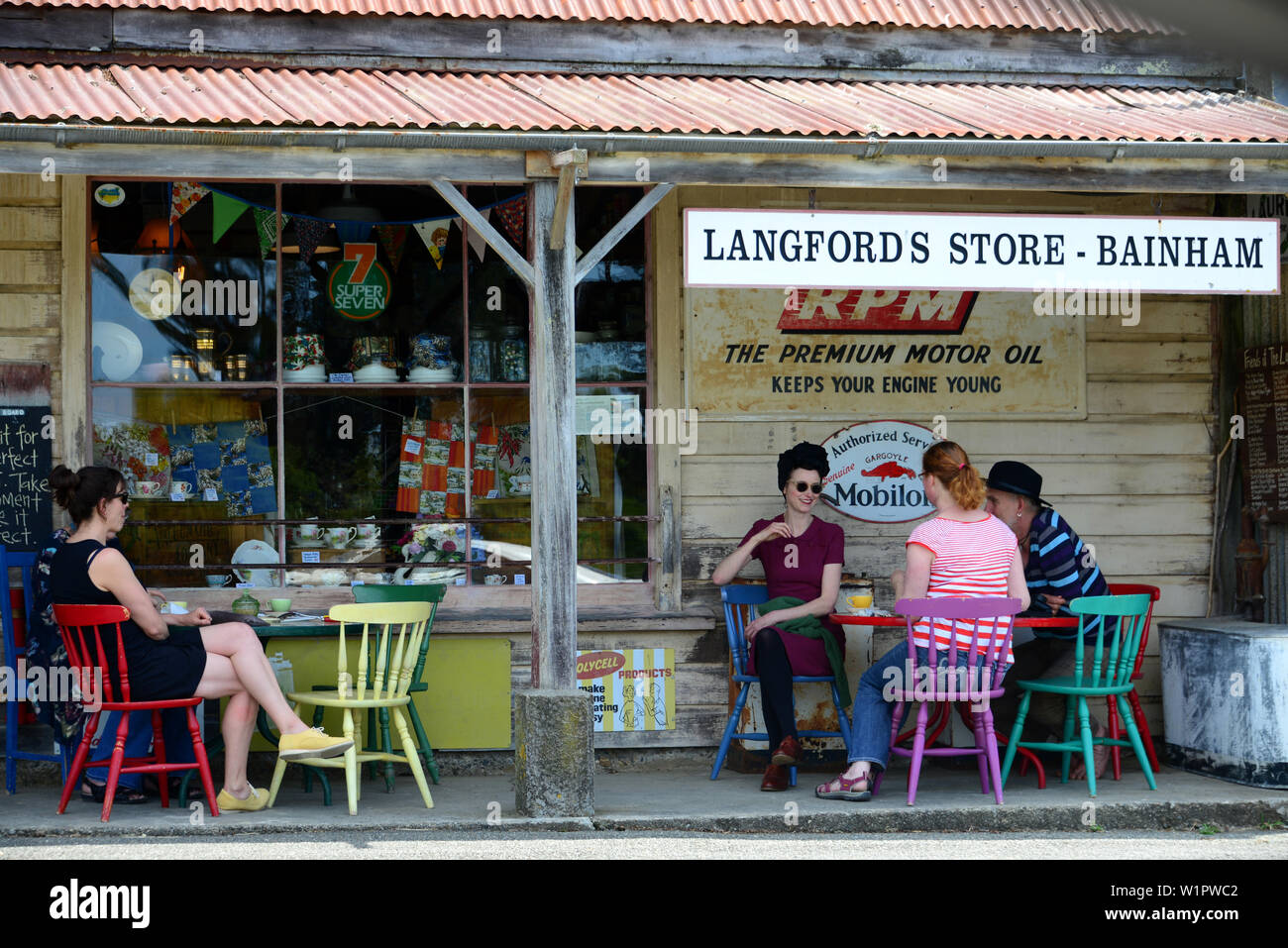 Langford del negozio in Bainham, Golden Bay, Isola del Sud, Nuova Zelanda Foto Stock