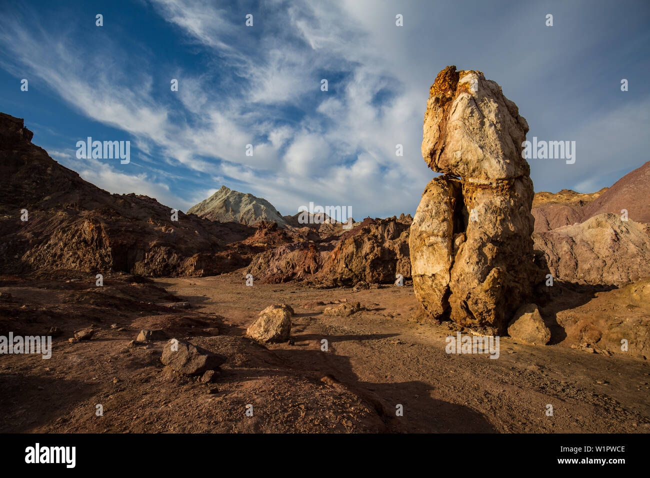 Paesaggio di rainbow island Hormuz, Iran, Asia Foto Stock