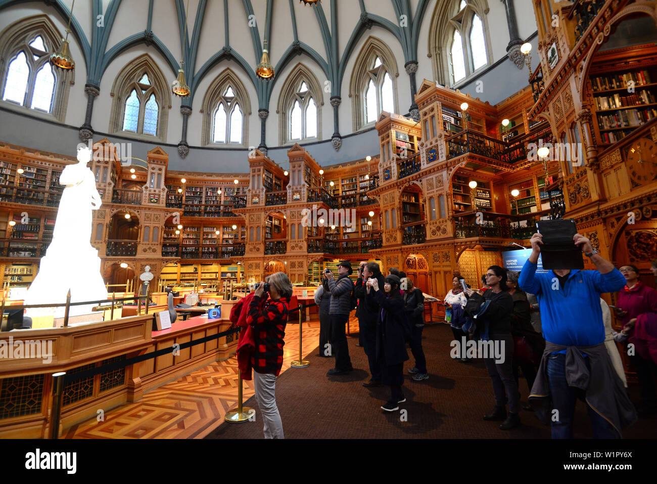 Libreria nell'Parlament Edificio, Ottawa, Ontario, Canada Foto Stock