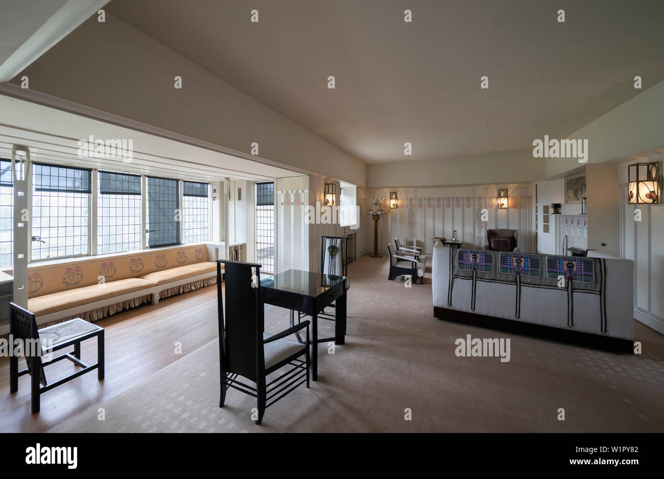 Interno di Hill House progettata per Walter Blackie da Charles Rennie Mackintosh, Helensburgh, Scotland, Regno Unito Foto Stock