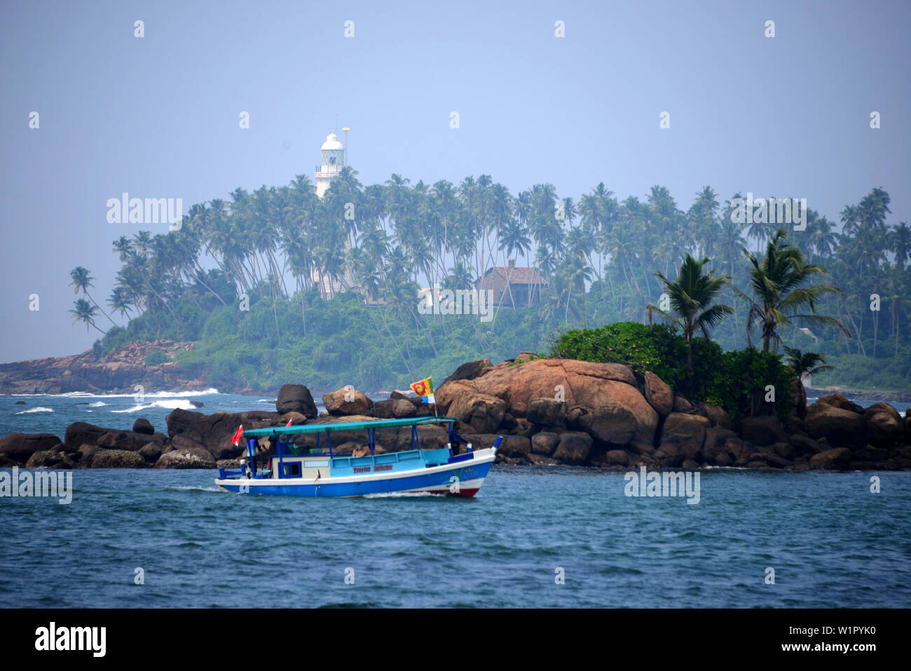 Spiaggia in Aluthgama vicino Beruwela, la Westcoast, Sri Lanka Foto Stock