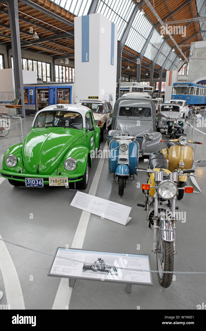 Mostra, Verkehrsmuseum, Schwanthalerhoehe, Monaco di Baviera, Baviera, Baviera, Germania Foto Stock