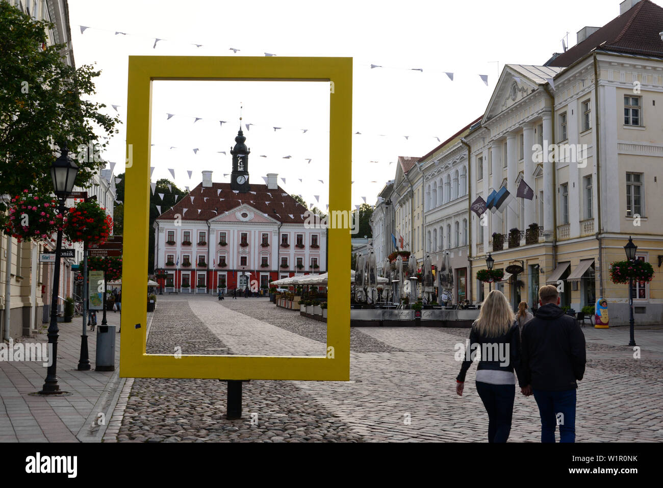 Sede del municipio, Tartu, Estonia Foto Stock
