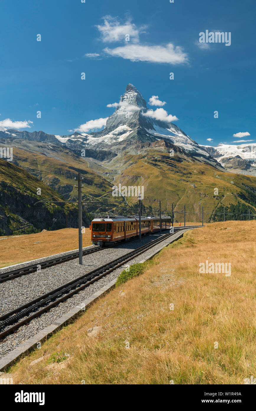 Gornergratbahn, Cervino, Vallese, Svizzera Foto Stock