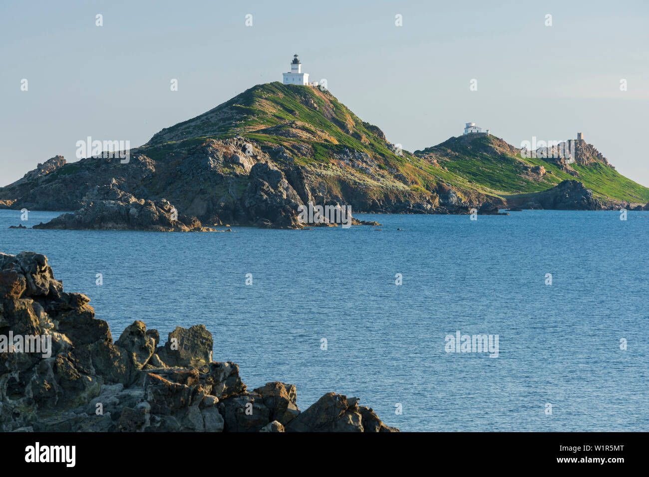 Le Iles Sanguinaires Ajaccio, Corsica, Francia Foto Stock