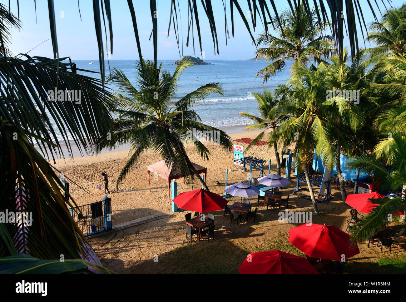 Beachhotel Samaru in Weligama Southcoast, Sri Lanka Foto Stock