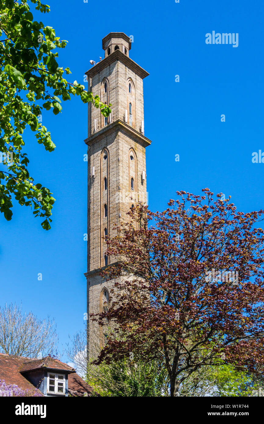 Torre di oscillazione, da Andrew Thomas Turton Peterson, 1885, Sway, Hampshire, Inghilterra Foto Stock