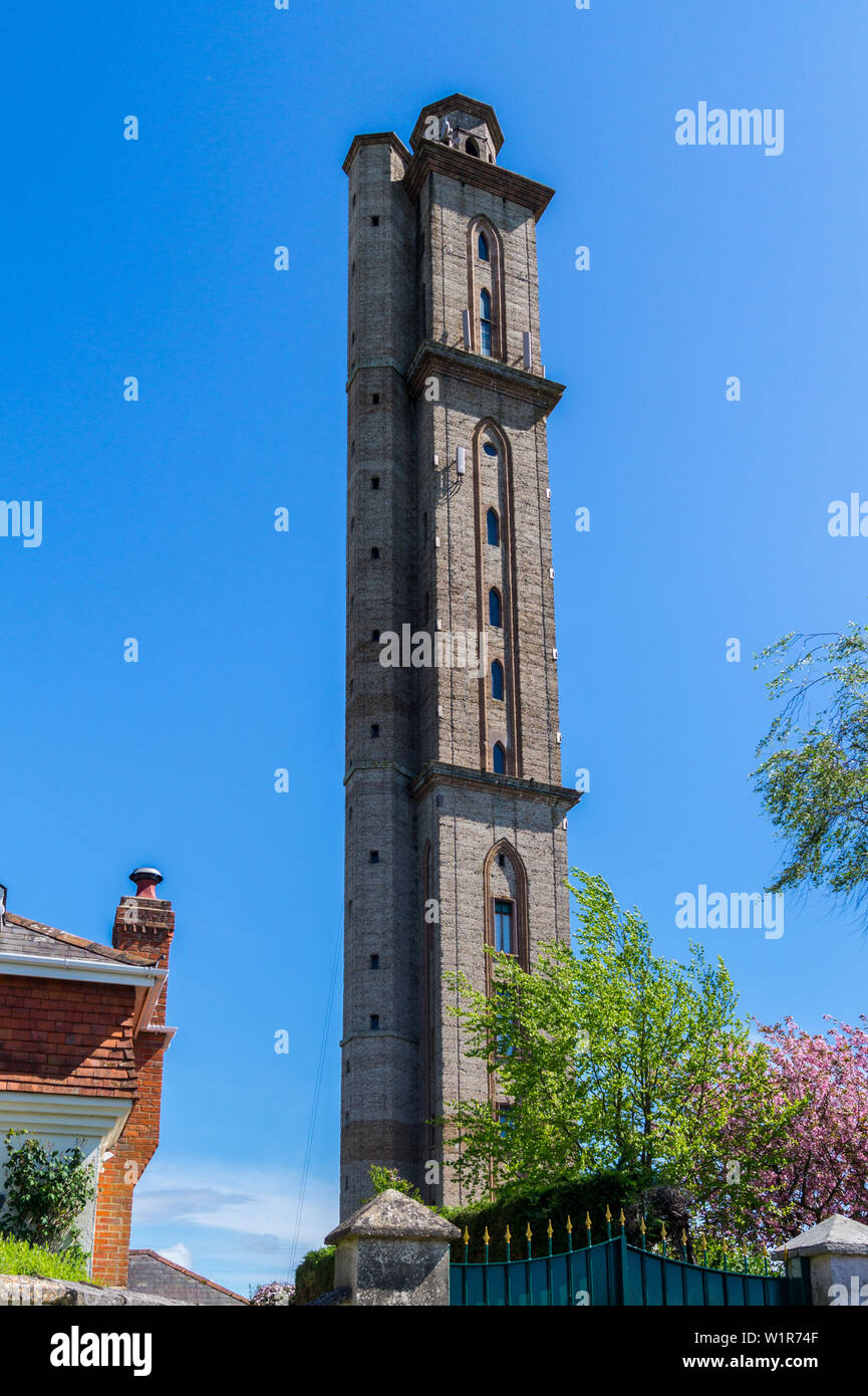 Torre di oscillazione, da Andrew Thomas Turton Peterson, 1885, Sway, Hampshire, Inghilterra Foto Stock