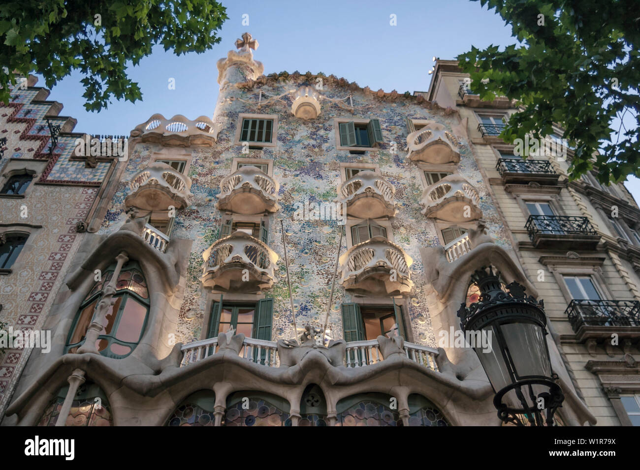 Casa Batllo da Antonio gaudio, Barcellona, la Catalogna, Spagna Foto Stock