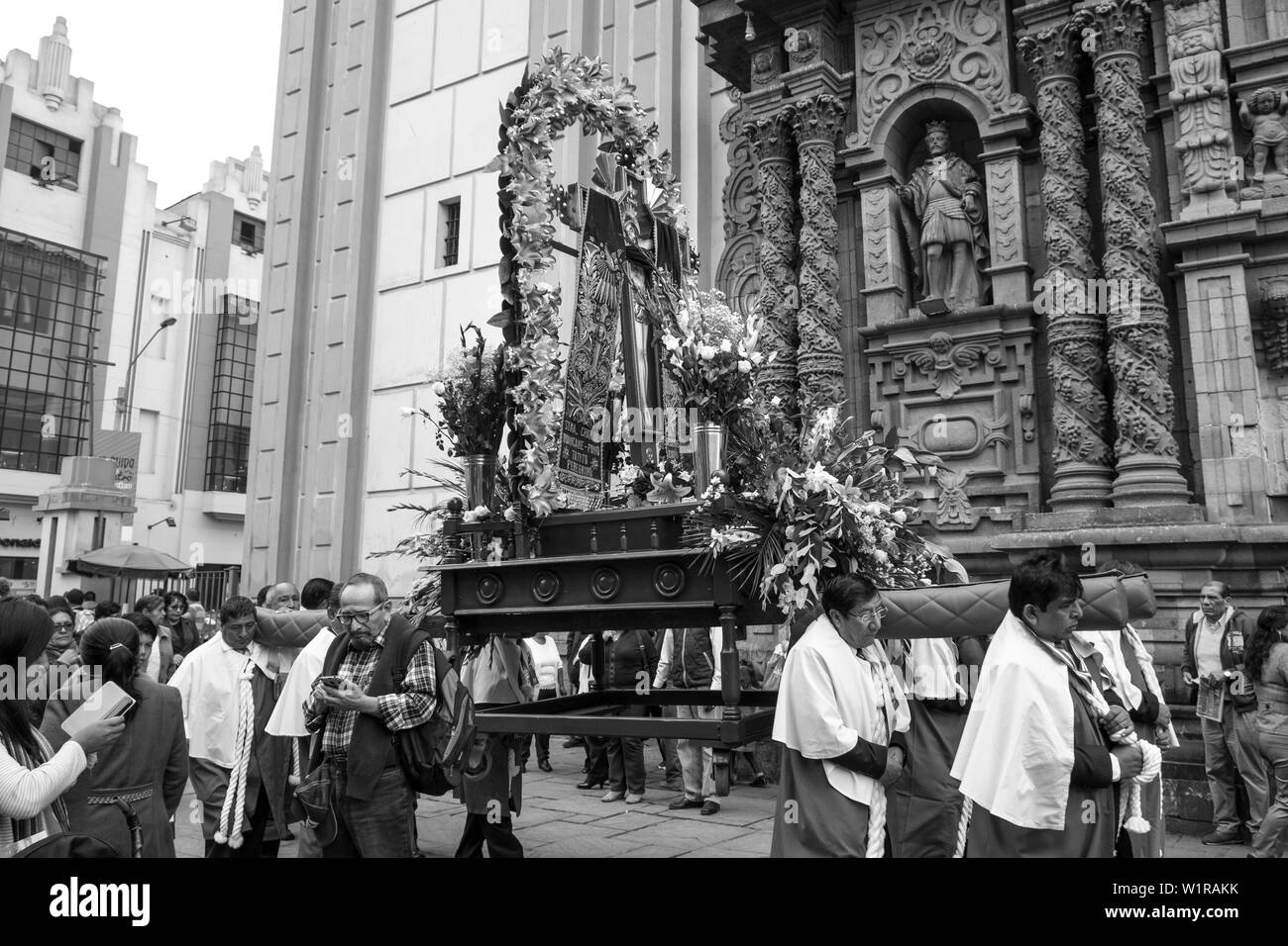 Perù, Lima, Iglesia de la Merced Foto Stock