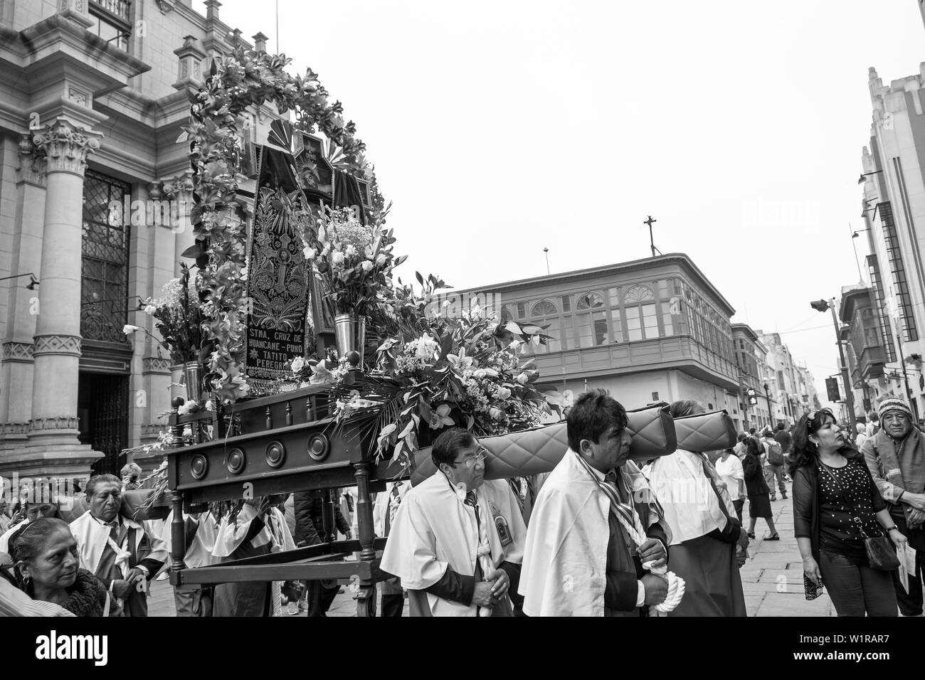 Perù, Lima, Iglesia de la Merced Foto Stock