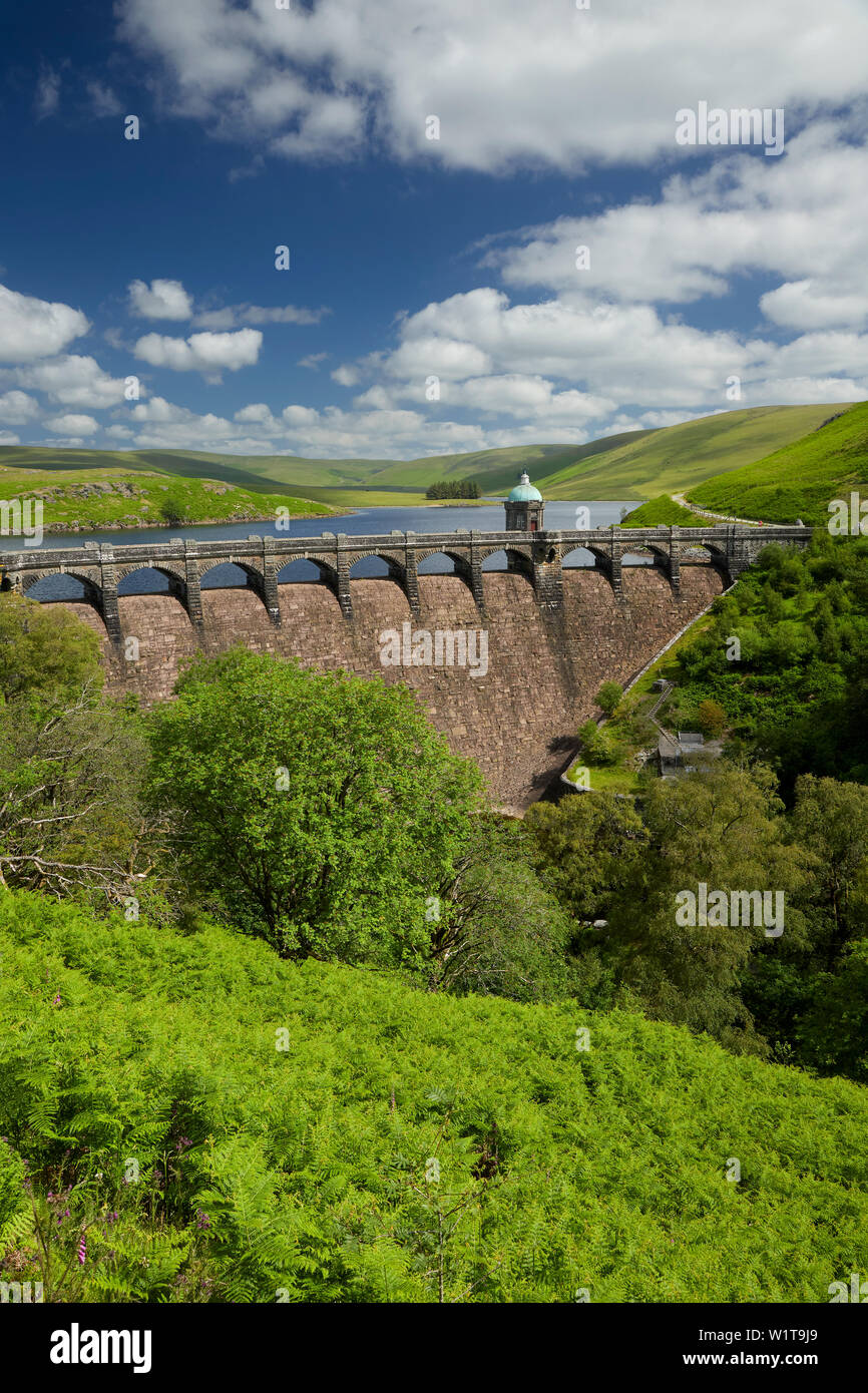 Craig Goch Dam Elan Valley Ryhayader Powys Wales UK Foto Stock