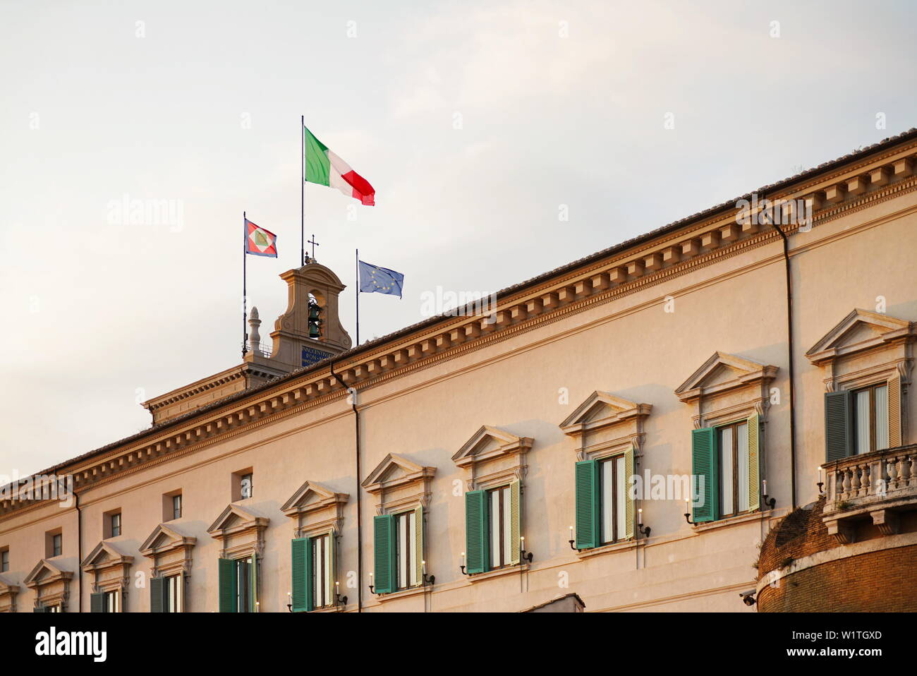 Palazzo del Quirinale, sede della presidenza della repubblica italiana. Roma, Italia - Giugno 2019 Foto Stock