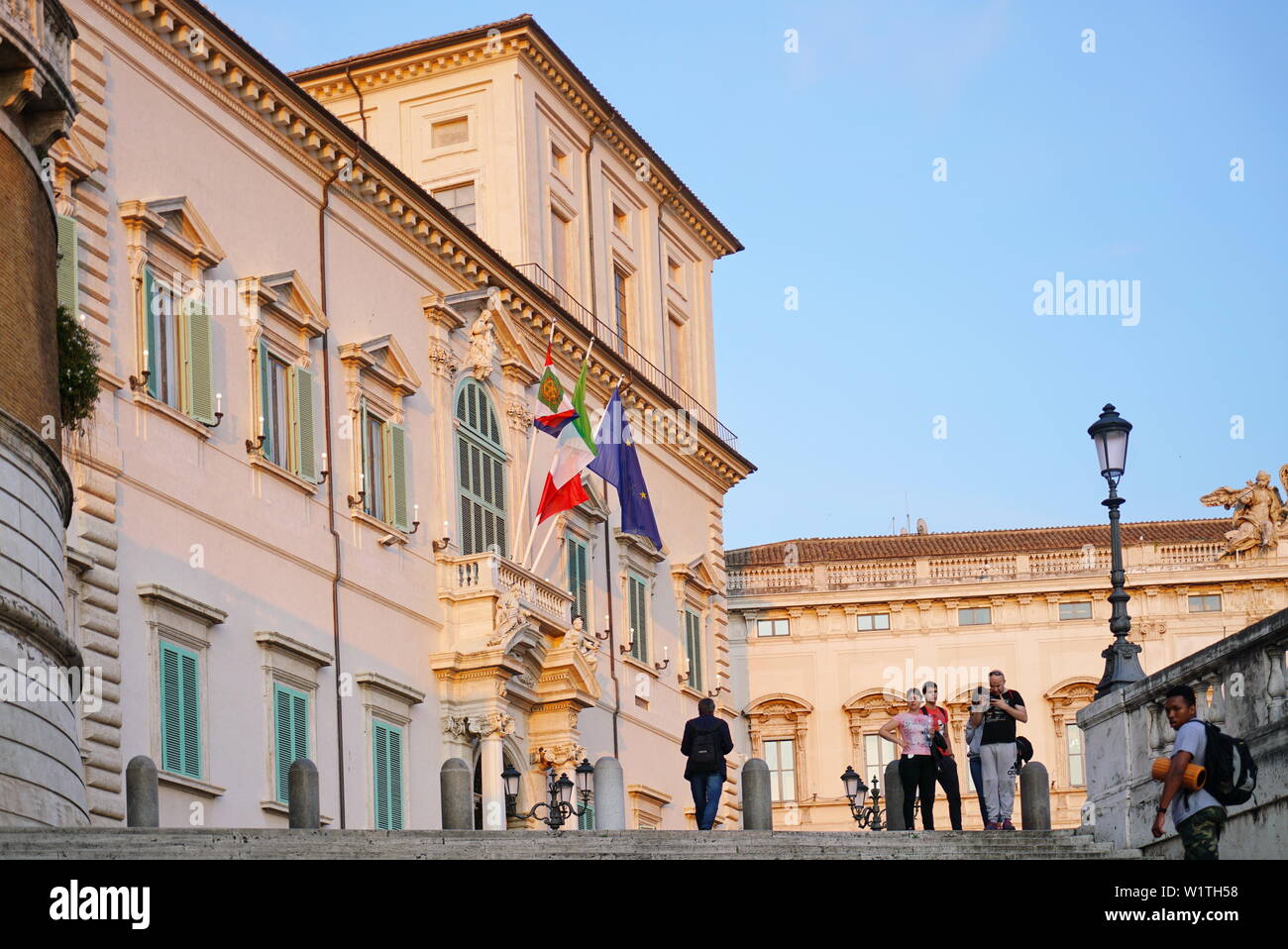 Palazzo del Quirinale, sede della presidenza della repubblica italiana. Roma, Italia - Giugno 2019 Foto Stock