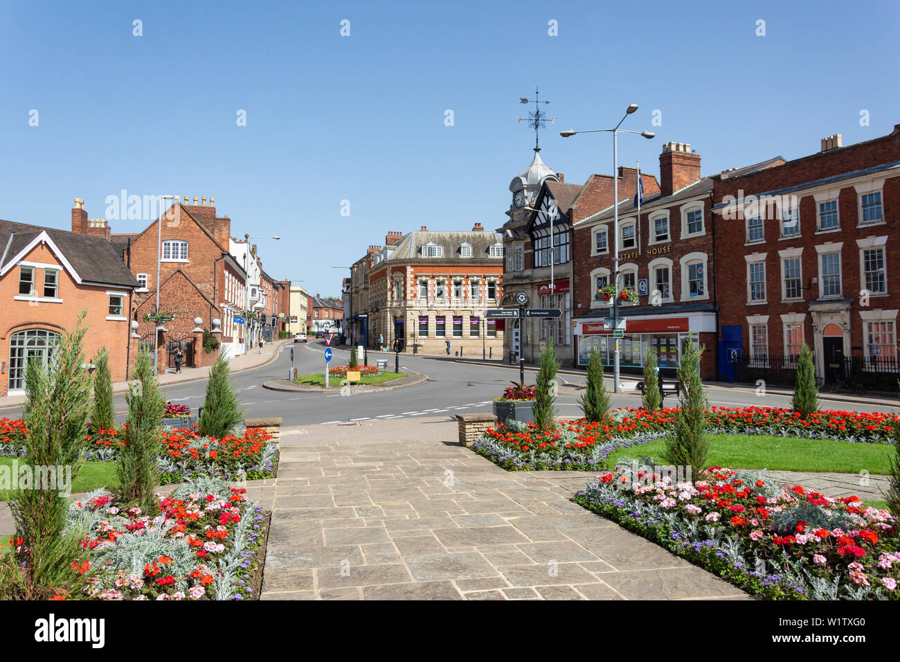 High Street, Old Town. Sutton Coldfield, West Midlands, England, Regno Unito Foto Stock