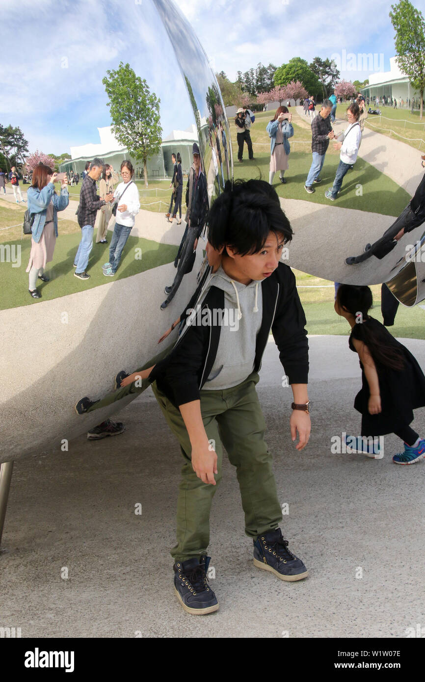 Xxi secolo museo di arte contemporanea, Kanazawa, Giappone Foto Stock