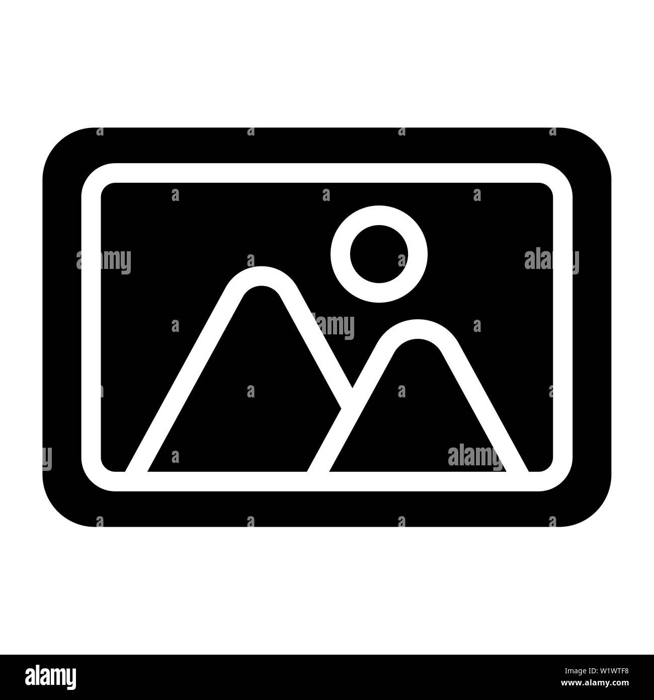 L'icona dell'immagine illustrazione vettoriale,l'interfaccia utente di glifi Foto Stock