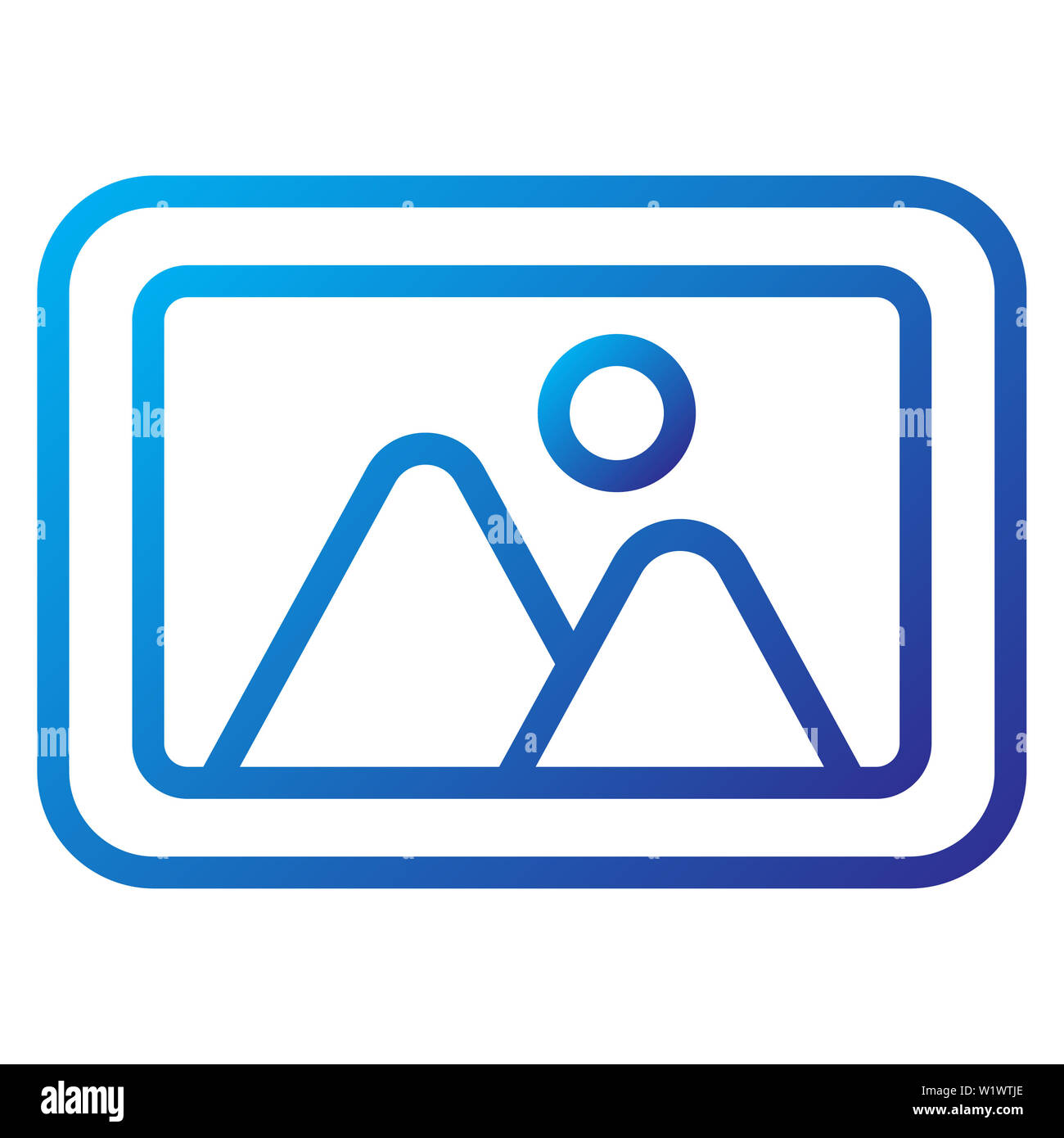 L'icona dell'immagine illustrazione vettoriale,Interfaccia utente Profilo colore Foto Stock