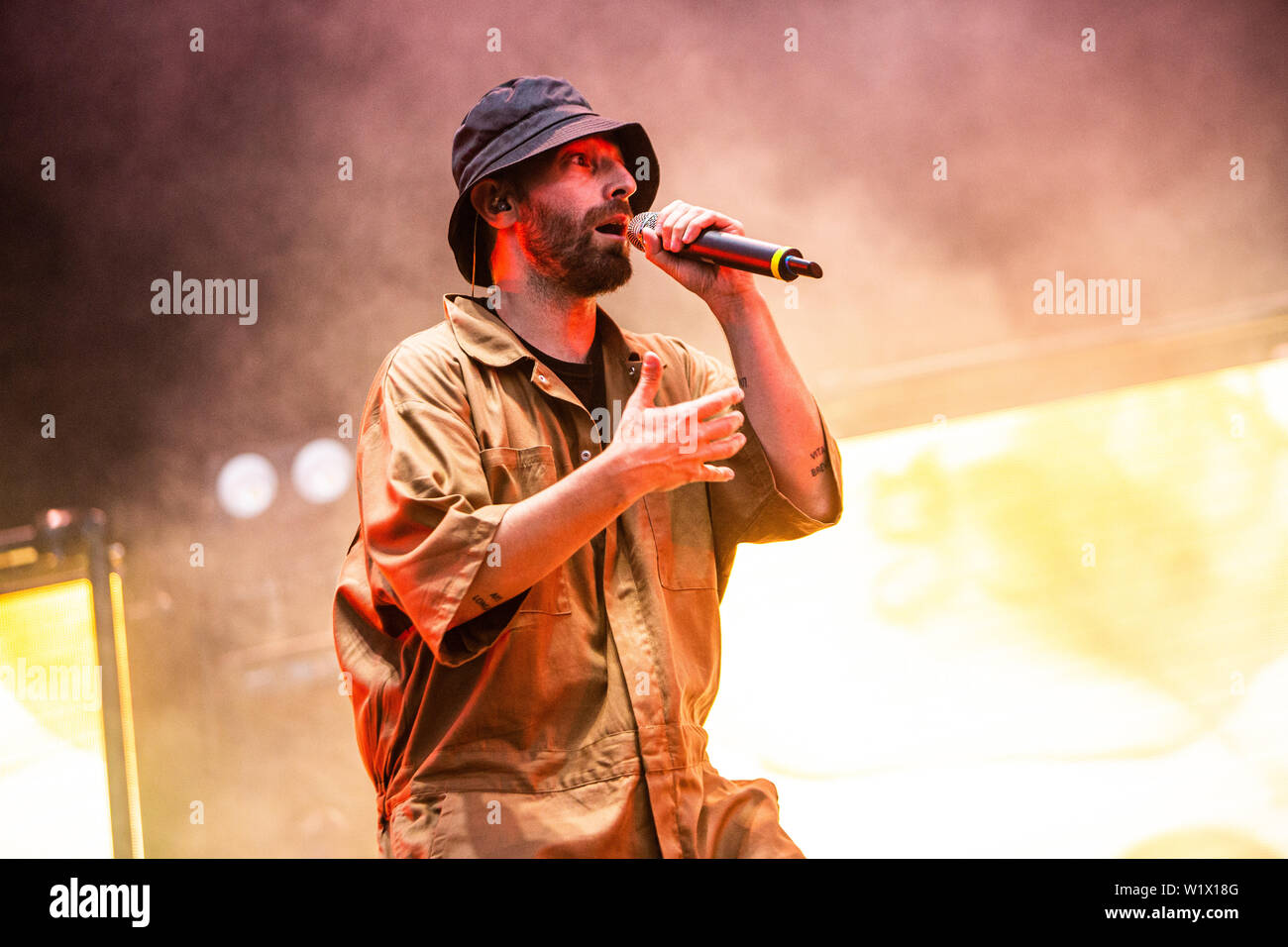 Legnano, Milano Italia il 1 luglio 2019 Coma Cose live al suono di Rugby Festival 2019 © Roberto Finizio / Alamy Foto Stock