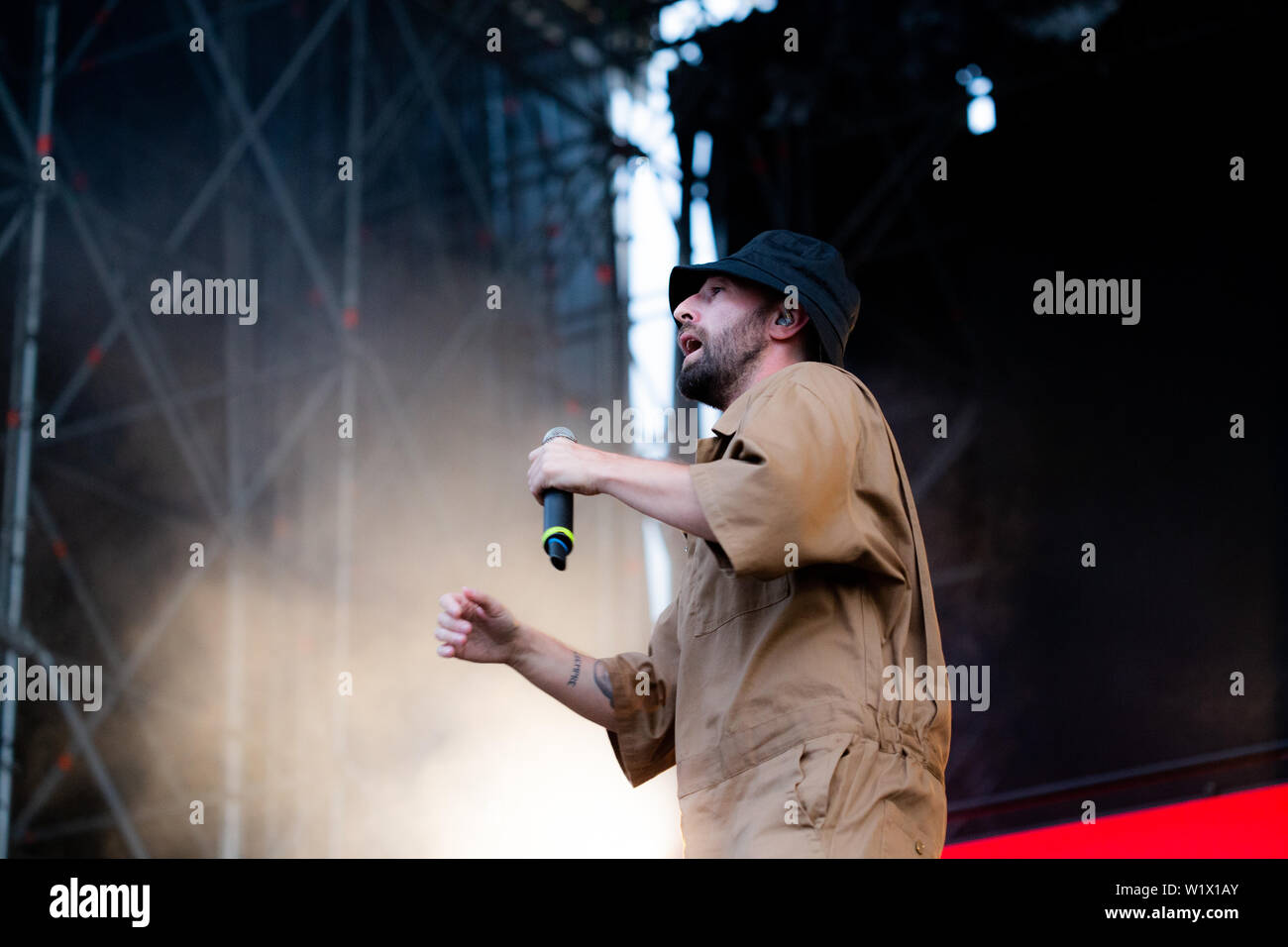 Legnano, Milano Italia il 1 luglio 2019 Coma Cose live al suono di Rugby Festival 2019 © Roberto Finizio / Alamy Foto Stock