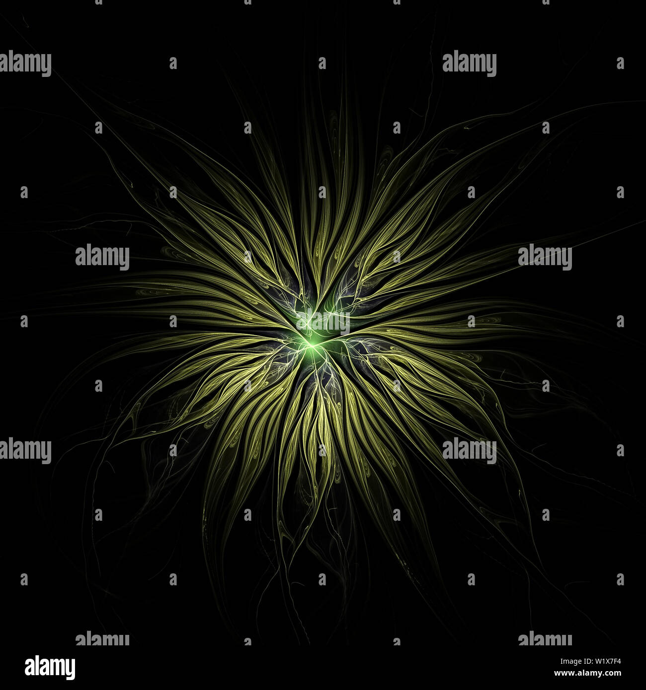 Abstract illustrazione multicolore su uno sfondo scuro. Il design dello sfondo Foto Stock