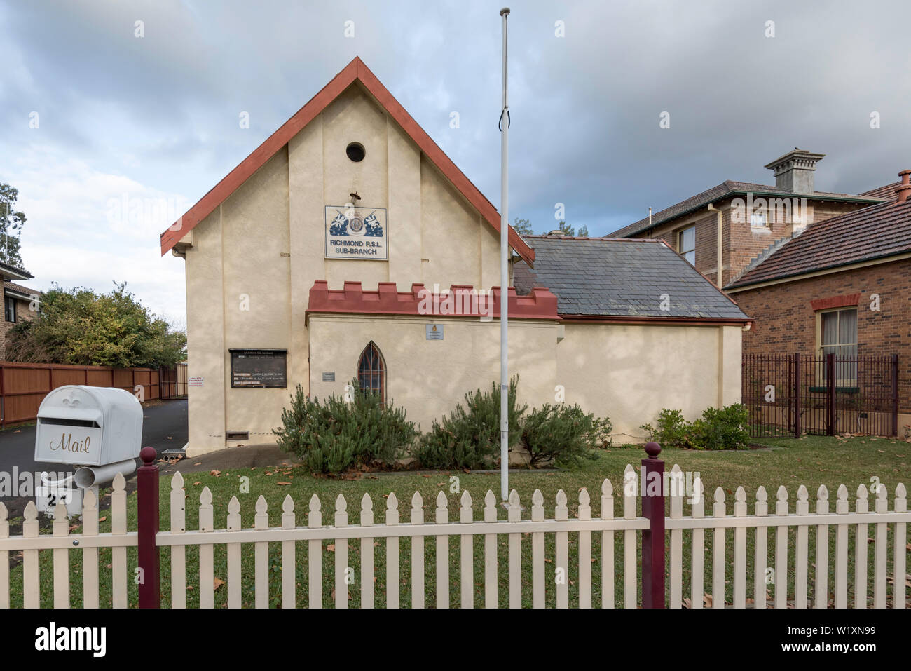 Attualmente la Richmond Returned Services League questa sala è l'ex Massoneria massonica della zona Foto Stock