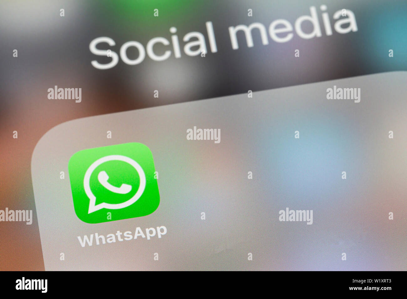 WhatsApp icona app Foto Stock