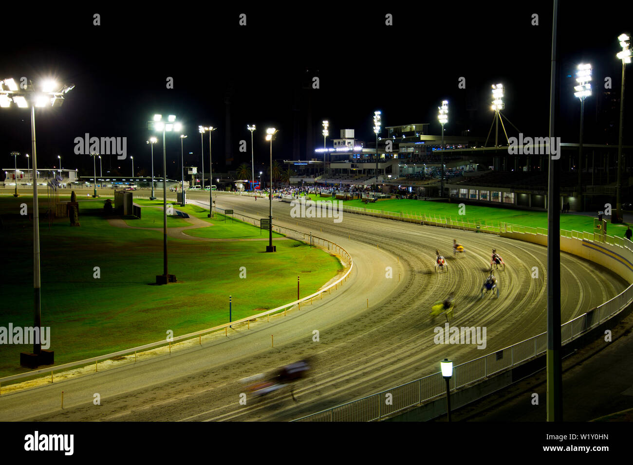 Il Gloucester Park cablaggio corso Racing - Perth - Australia Foto Stock