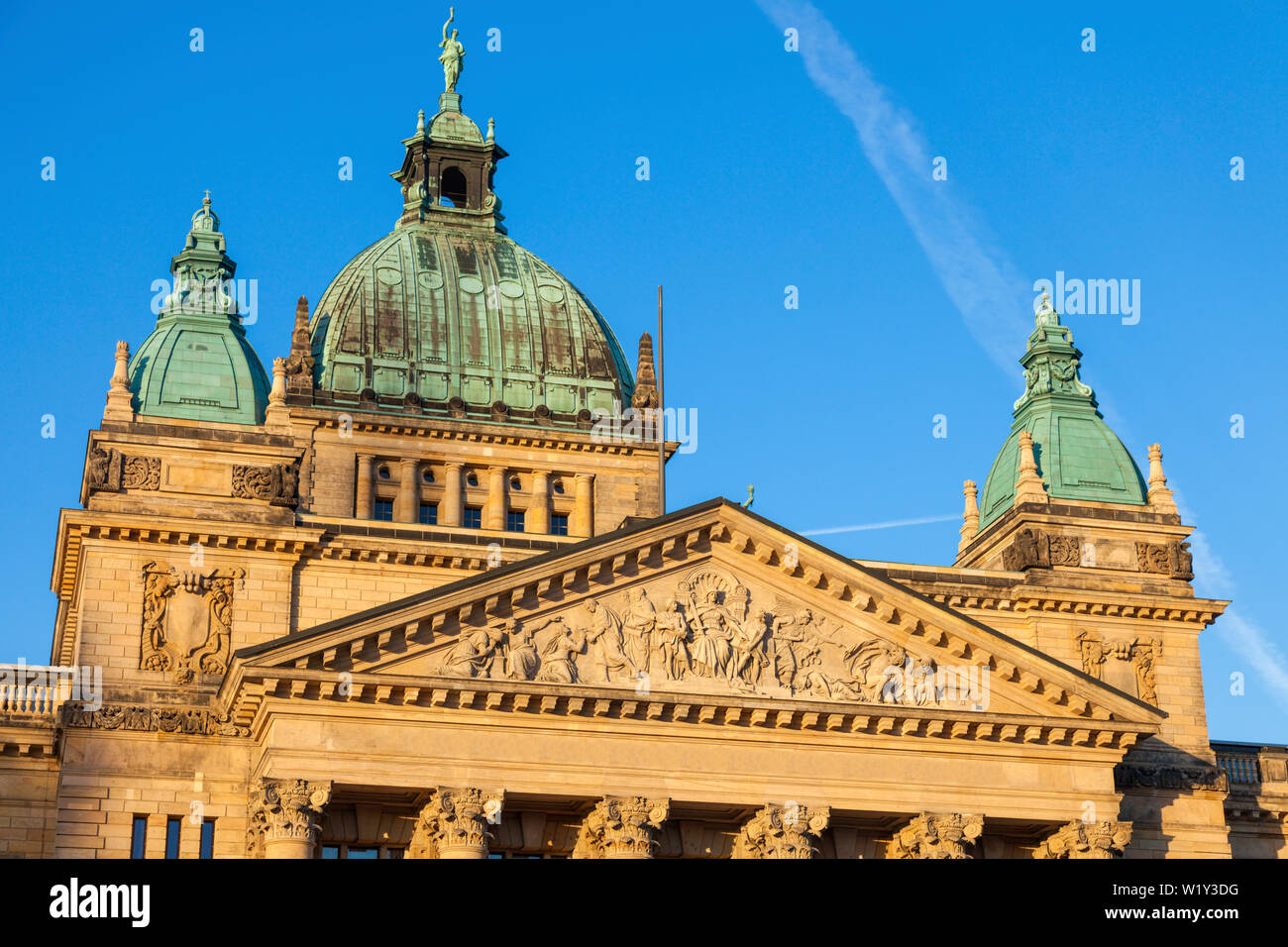 Il Tribunale amministrativo federale di Lipsia. Leipzig, in Sassonia, Germania. Foto Stock