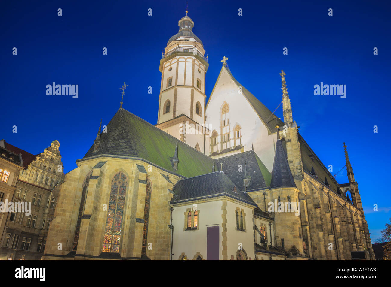 La Chiesa di San Nicola a Lipsia. Leipzig, in Sassonia, Germania. Foto Stock