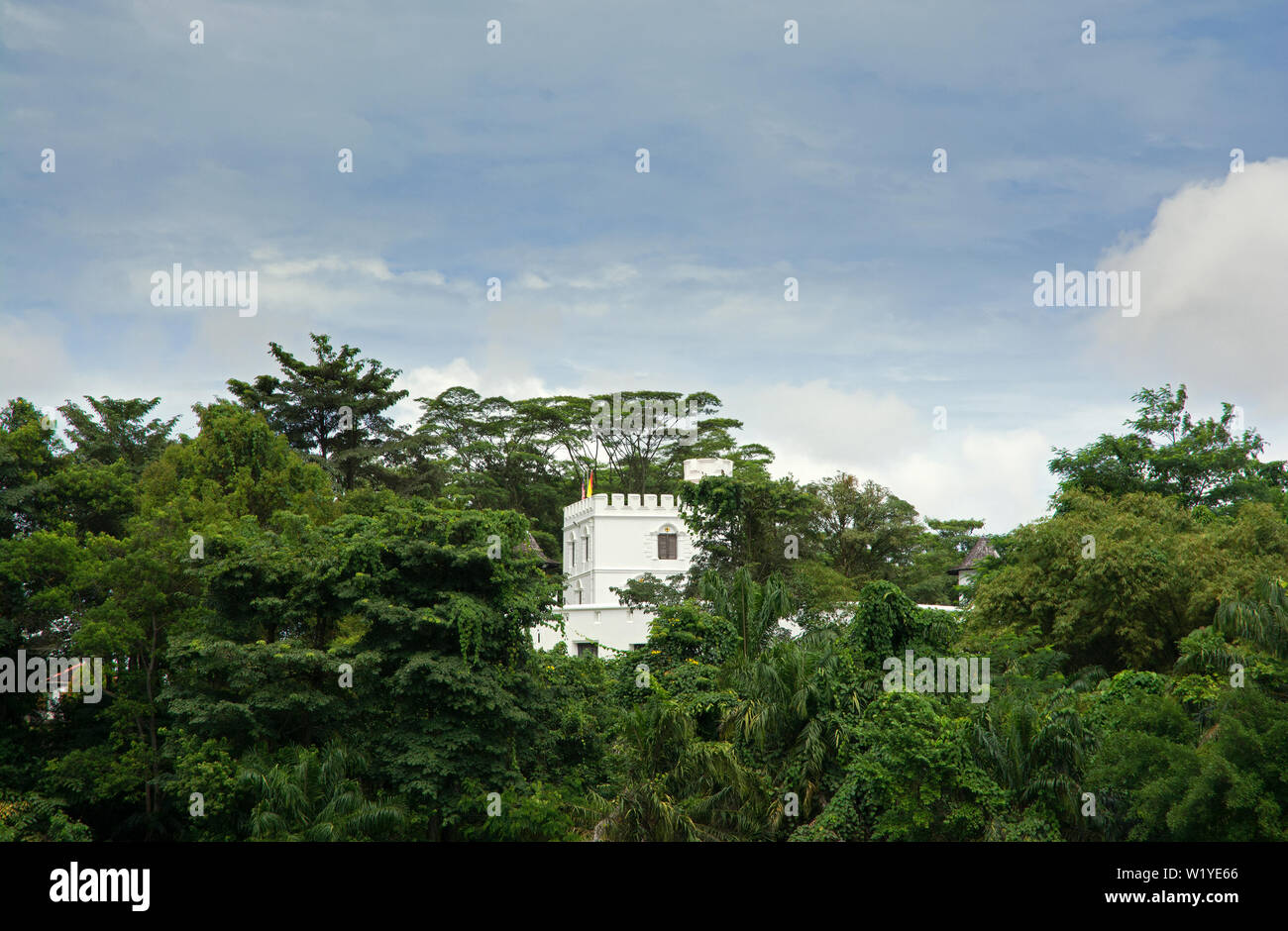 Kuching, sarawak/MALESIA - 2017.01.22: fort margherita ( 1879) presso le rive del fiume Sarawak Foto Stock