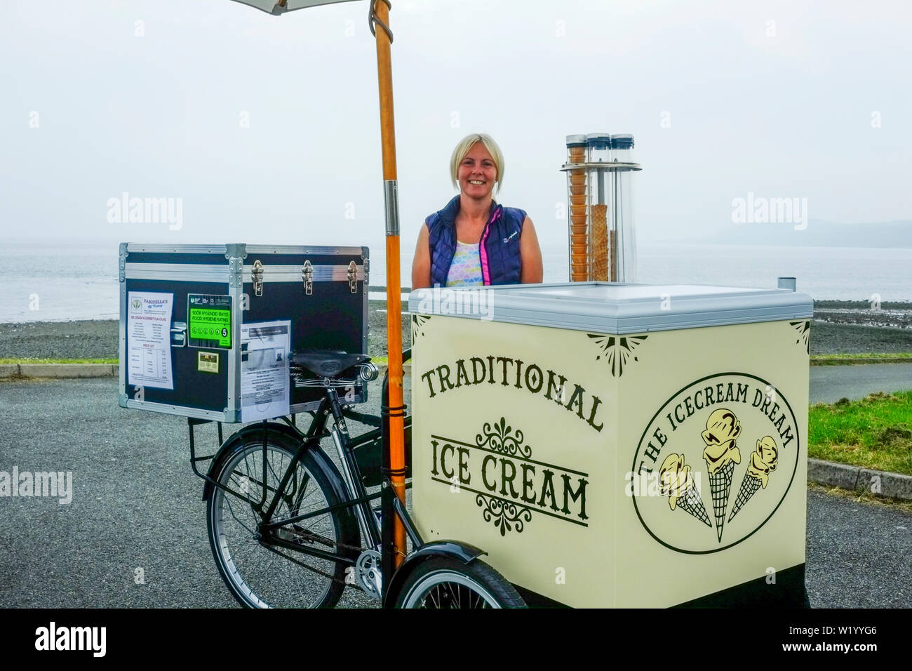 Arrestare Me e comprare un gelato venditore Foto Stock