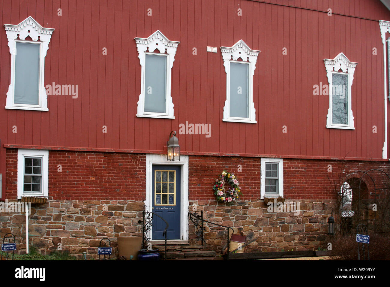 Grande e ben mantenuto barn-come edificio in campagna in Pennsylvania, STATI UNITI D'AMERICA Foto Stock