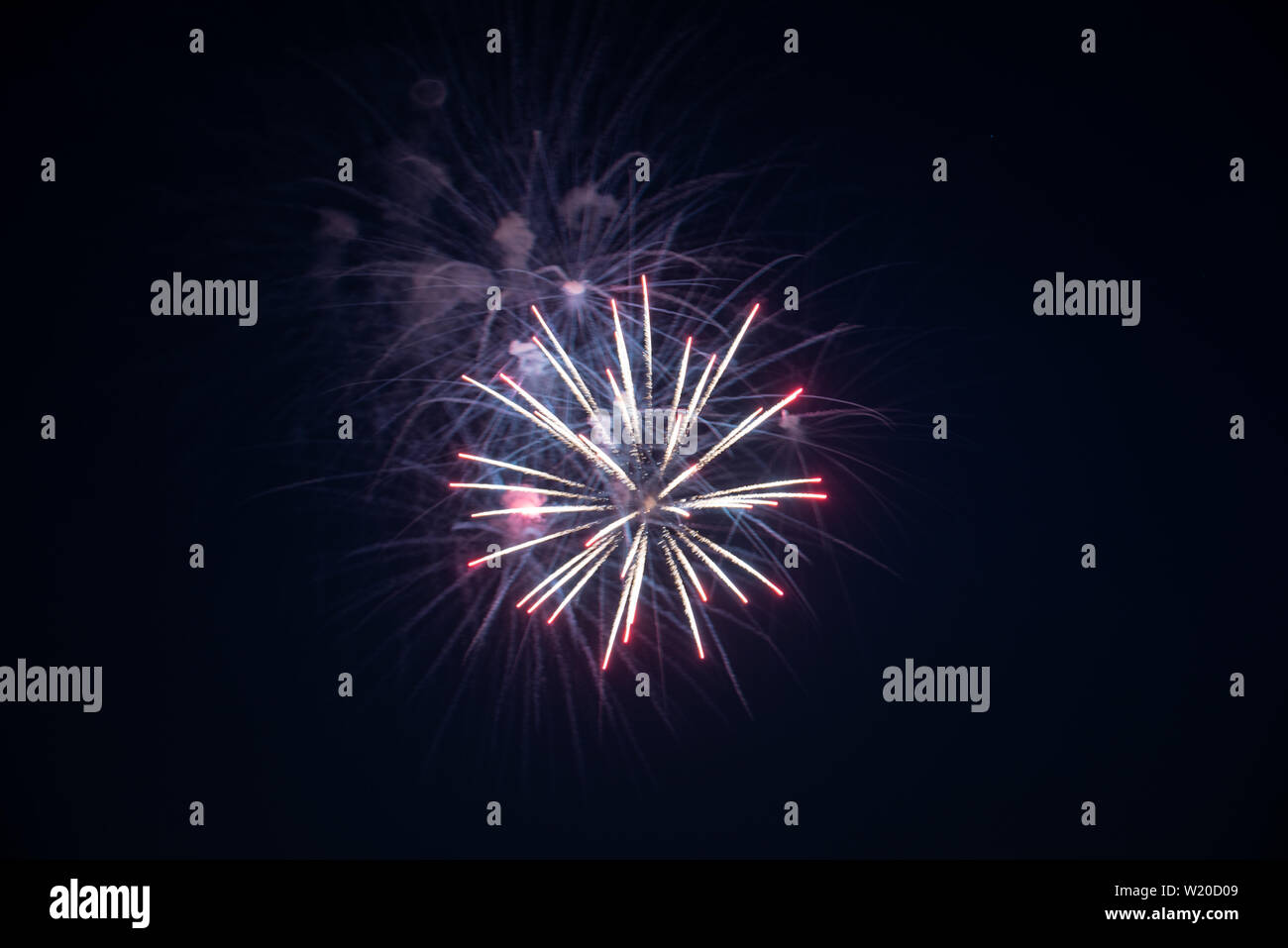 Il 4 luglio i fuochi d'artificio 2019 Foto Stock