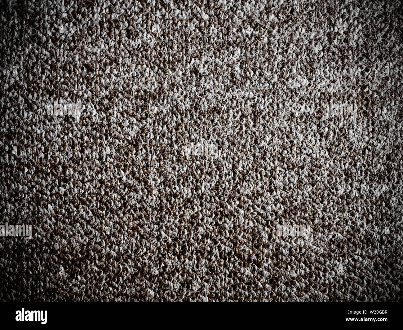 Grigio tappeto marrone pavimentazione morbida closeup sfondo Foto Stock