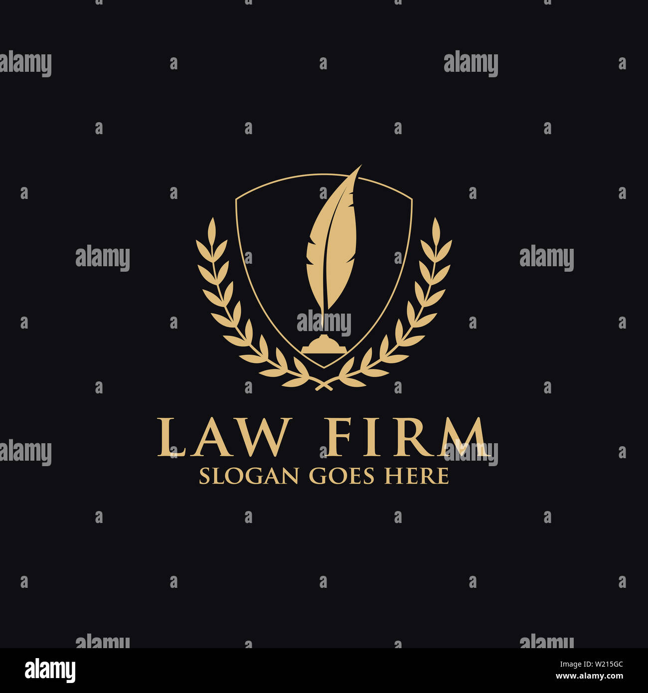 Studio legale disegni logo Foto Stock