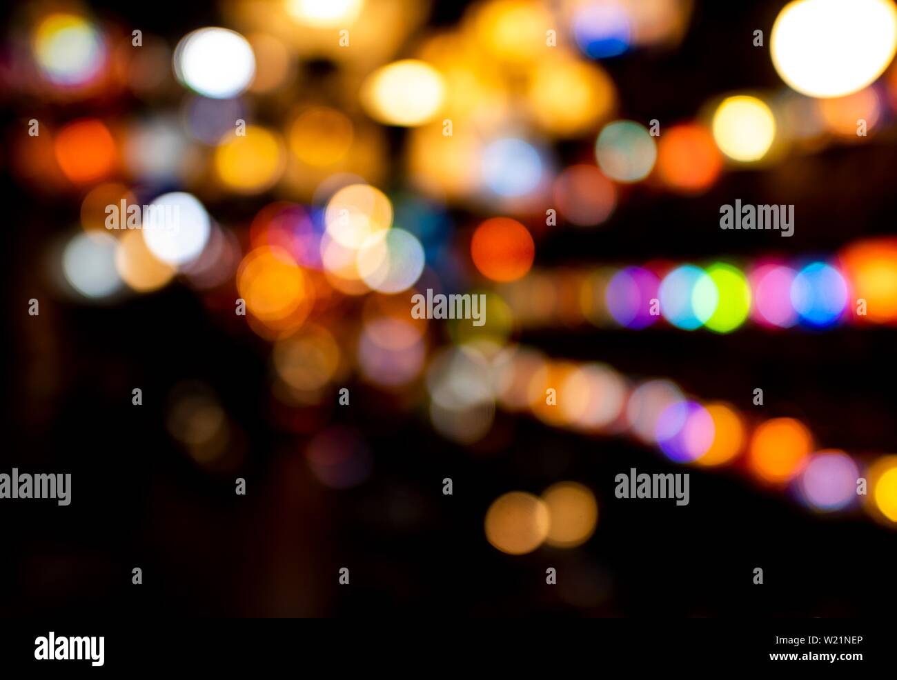 La luce colorata punti, Spagna Foto Stock