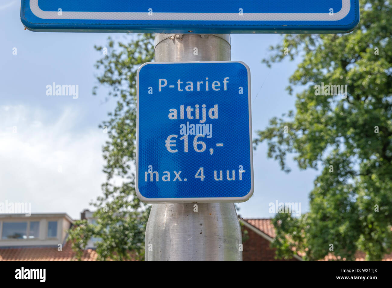 Parcheggio per 16 Euro a Amstelveen Paesi Bassi 2019 Foto Stock
