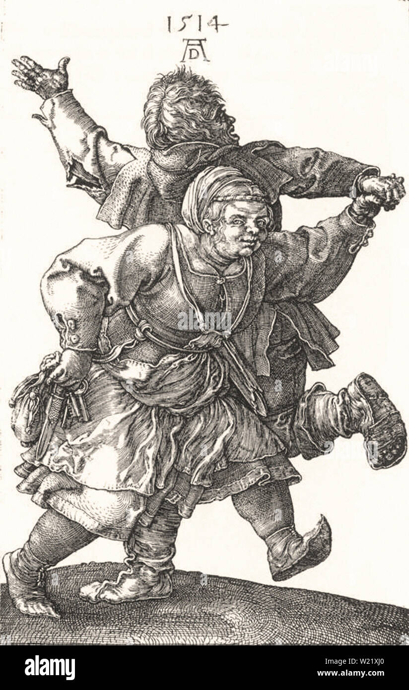 Albrecht Dürer - Contadino coppia danzante 1514 Foto Stock