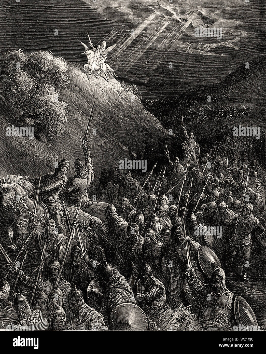 Gustave Doré - Apparizione di St George Mount Foto Stock