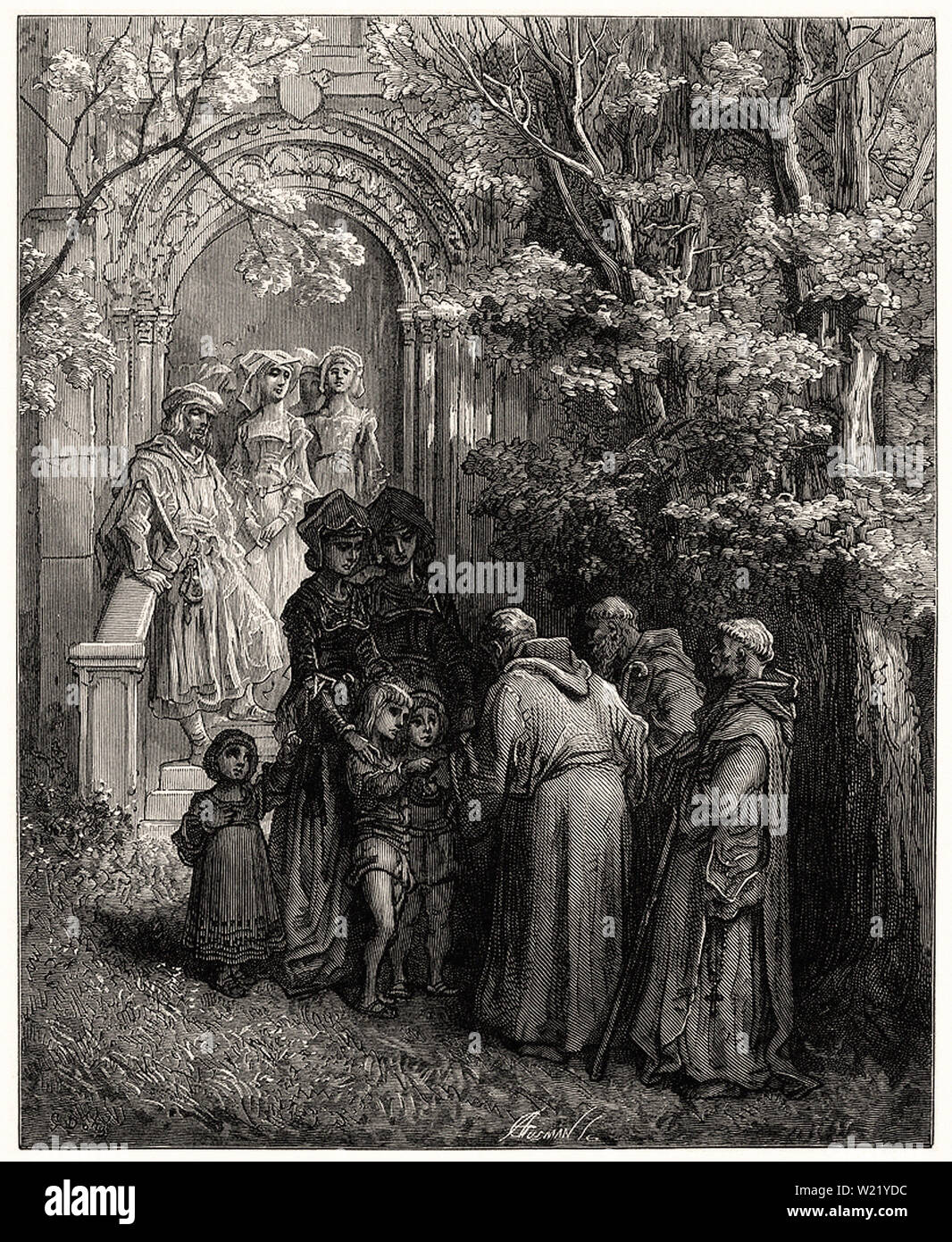 Gustave Doré - GUERRA DI NERVI Foto Stock