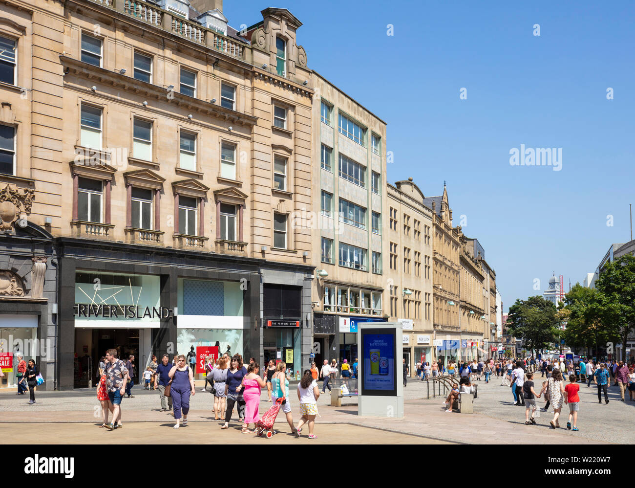 Sheffield city centre fargate south yorkshire Inghilterra gb uk europa Foto Stock