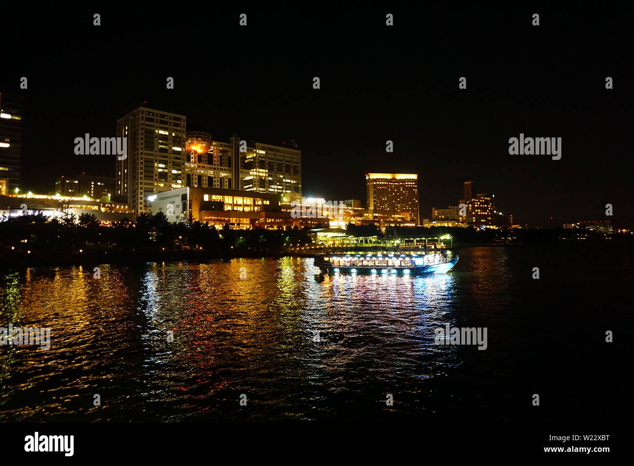 Odaiba Fiume Fiume Asakusa Foto Stock