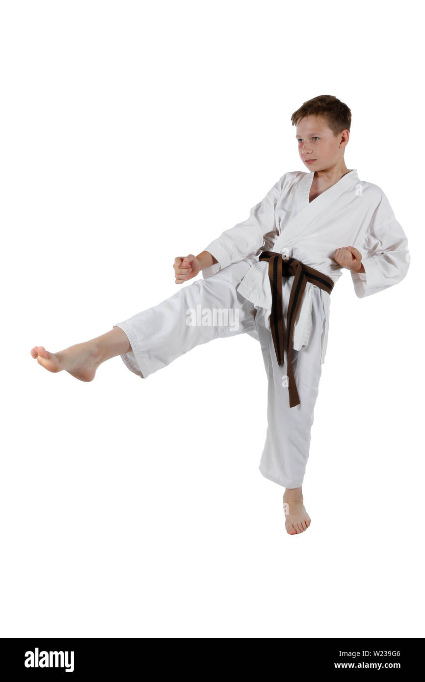 Karate Front Kick Immagini senza sfondo e Foto Stock ritagliate - Alamy